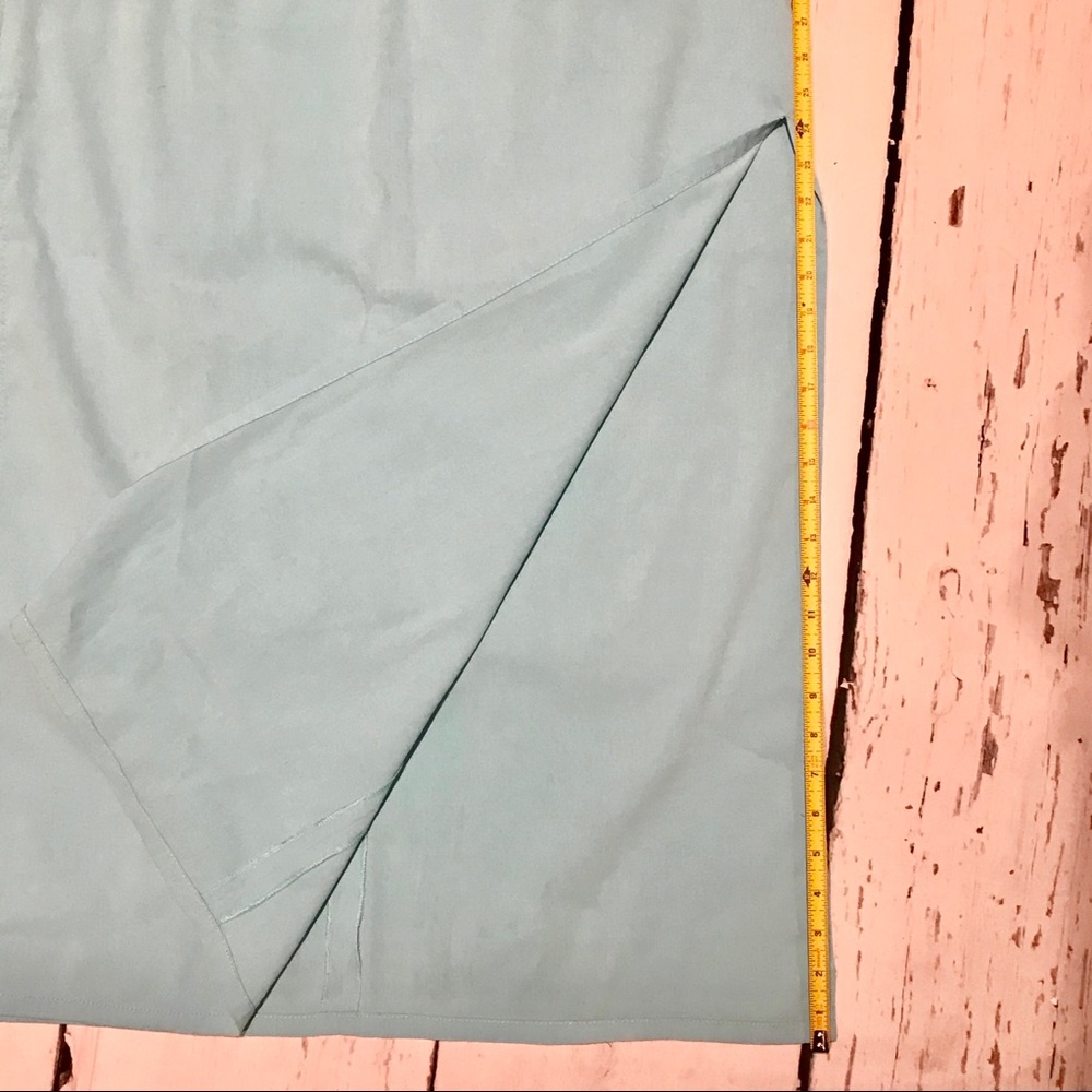 ❌SOLD❌ Theory turquoise maxi skirt - Picture 4 of 7